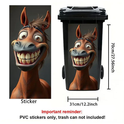 🌎Ends Today: 70% OFF!🔥Creative Trash Can Sticker with Colourful Cartoon✨
