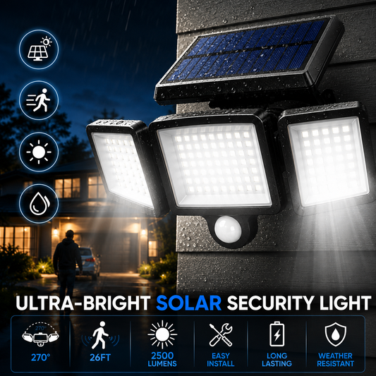 Ahlwoultra™ Solar Outdoor Security Light – 2500LM Ultra Bright Motion Sensor