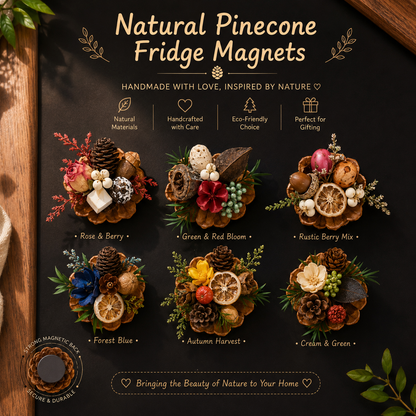 🔥Last Day 50% OFF-Magnetic Fridge Magnets Made of Natural Plant Pinecones