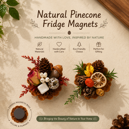 🔥Last Day 50% OFF-Magnetic Fridge Magnets Made of Natural Plant Pinecones