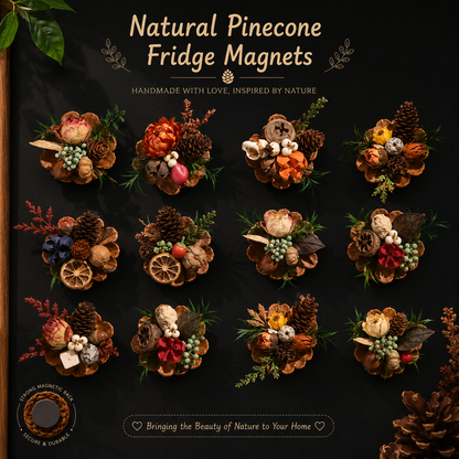 🔥Last Day 50% OFF-Magnetic Fridge Magnets Made of Natural Plant Pinecones