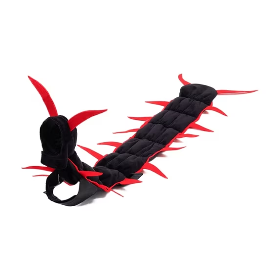 😼🕷Halloween Cat Centipede Costume, Funny Pet Role Play Outfit with Adjustable Shoulder Straps