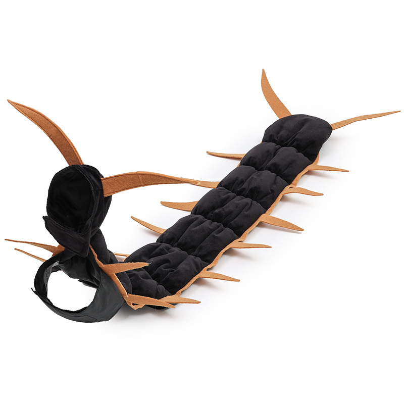 😼🕷Halloween Cat Centipede Costume, Funny Pet Role Play Outfit with Adjustable Shoulder Straps