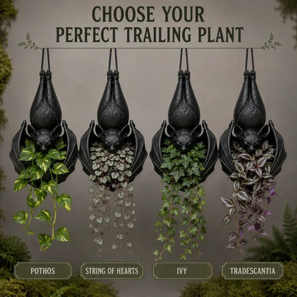🌎Ends Today: 70% OFF!🔥🦇 Upside‑Down Hanging Bat Planter