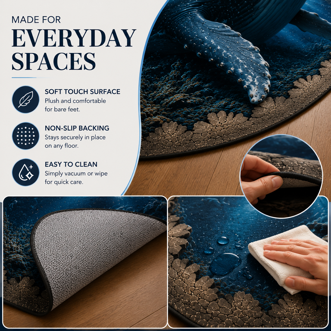 ✈️Last Day 50% OFF🌊Ocean Portal Illusion Rug - A Realistic 3D Ocean World Beneath Your Feet