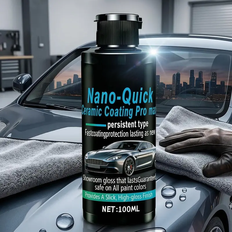 🌎Ends Today: 70% OFF!🔥🚘 Nano Ceramic Car Paint Coating – Quick Gloss & Shine Care