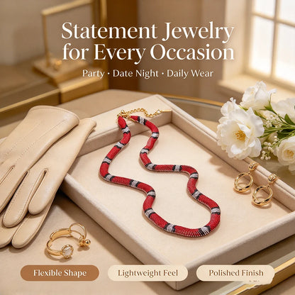 🔥 Last Day 52% OFF🐍Serpent Statement Necklace – A Symbol of Mystery & Power