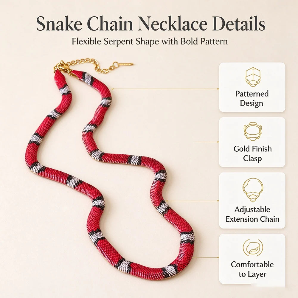 🔥 Last Day 52% OFF🐍Serpent Statement Necklace – A Symbol of Mystery & Power