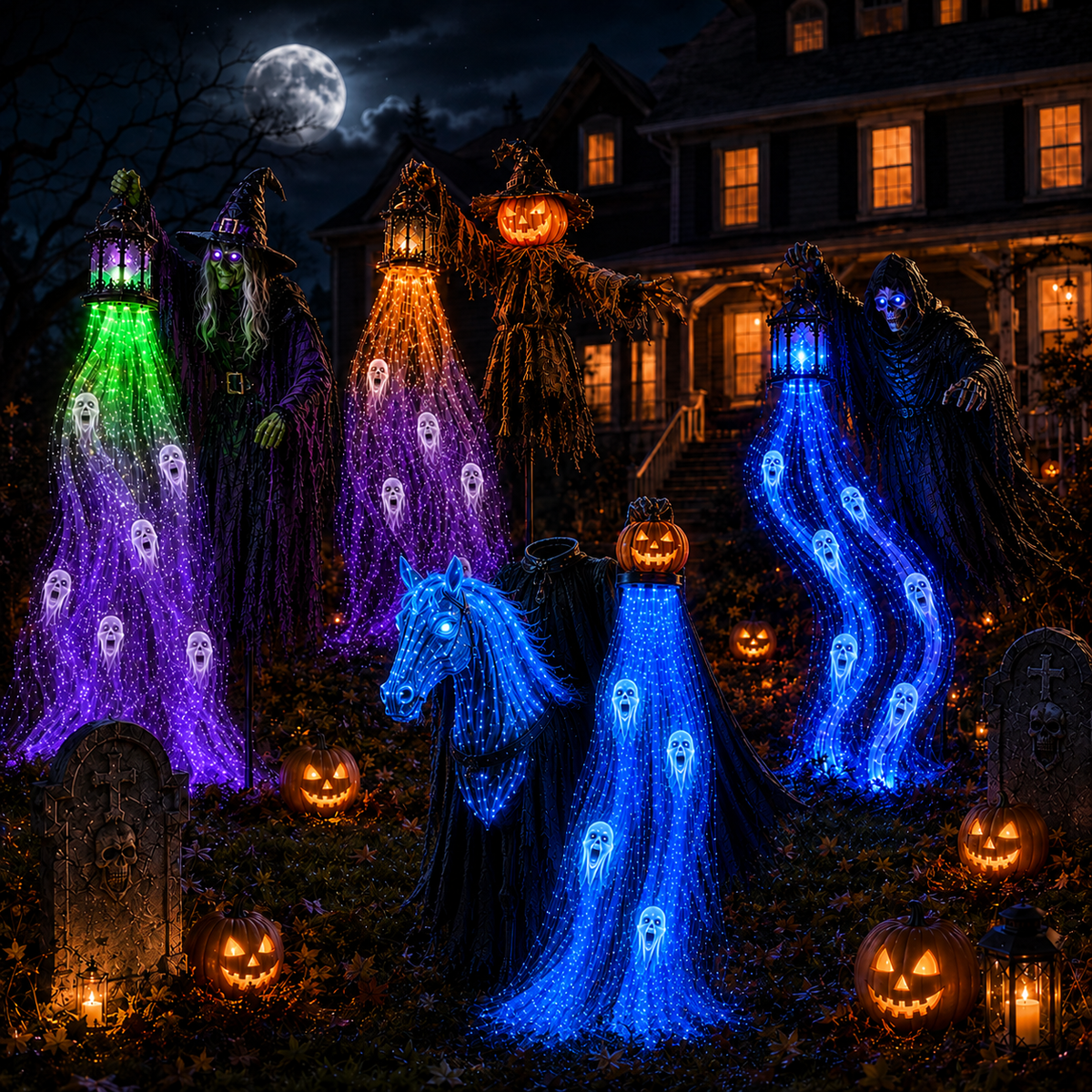 🔥 Today Only: 57% OFF 🎁Animated Halloween Garden Light collection