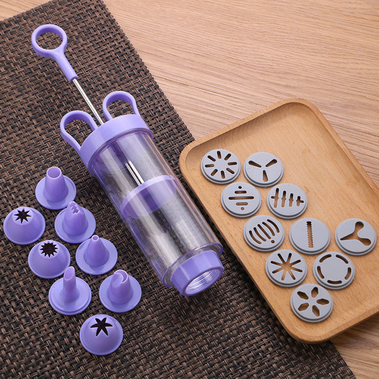 ✈️Last Day 50% OFF✨ Stainless Steel Cake Decorating Gun Kit – 18-Piece Piping Set, Fill & Decorate with Ease, BPA-Free 🍪