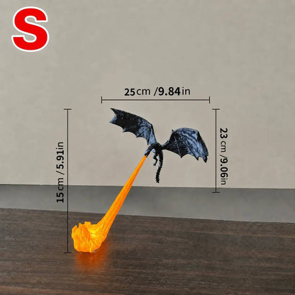 🌎Ends Today: 70% OFF!🔥 HOT SALE 🐉| 3D Fire-Breathing Dragon LED Display – Fantasy Bookshelf Decor with Glowing Flame