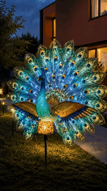 🏆Best Selling Solar Light🦚Solar Peacock Garden Sculpture