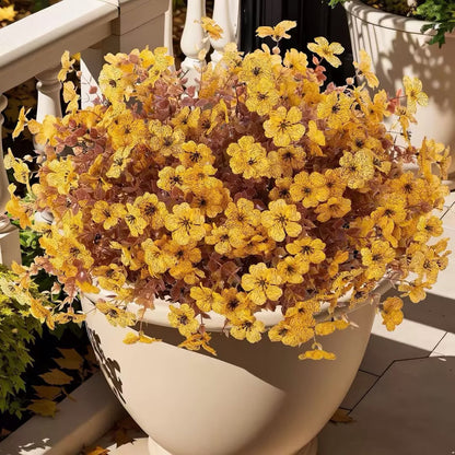 Fall Artificial Flower Halloween 12pcs, UV Resistant Colorful Fake Flower🍂