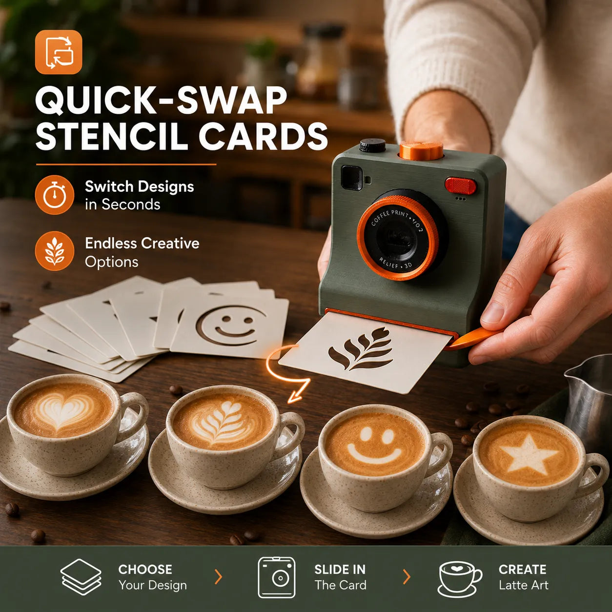 Latte Art Camera Features