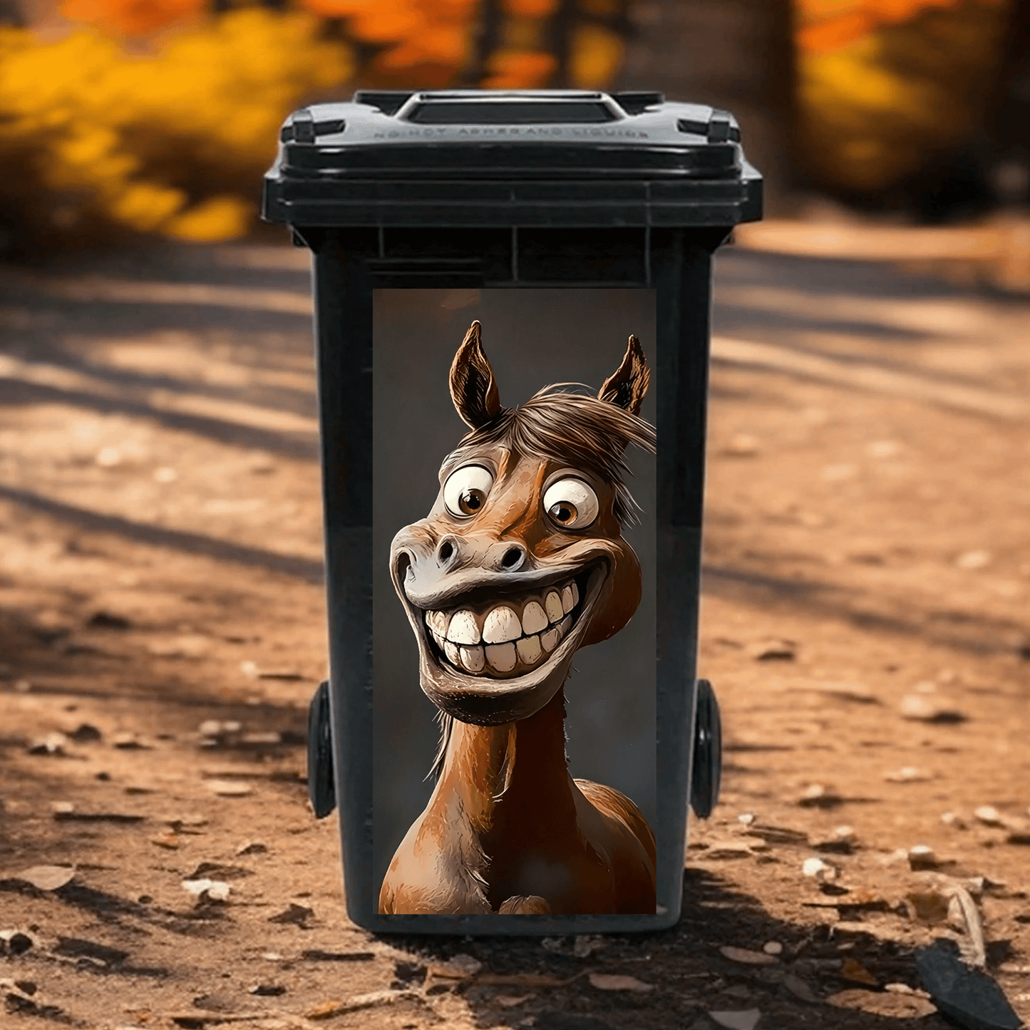 🌎Ends Today: 70% OFF!🔥Creative Trash Can Sticker with Colourful Cartoon✨