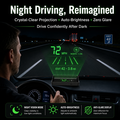 🏅Best Seller 🚗Head-Up Display (HUD) Car GPS Digital Speedometer