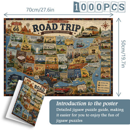 Patriotic America Jigsaw Puzzle 1000 Pieces