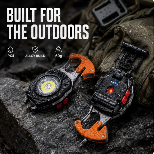 🔥 50% OFF | 8-in-1 Rechargeable Keychain Flashlight Multi-Tool 🔦