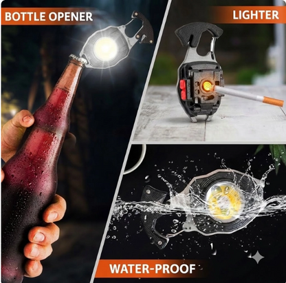🔥 50% OFF | 8-in-1 Rechargeable Keychain Flashlight Multi-Tool 🔦
