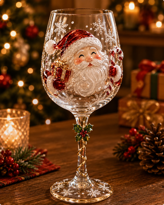 🛸🔥🎁Christmas 3D Wine Glass Collection Gift Box Set✨
