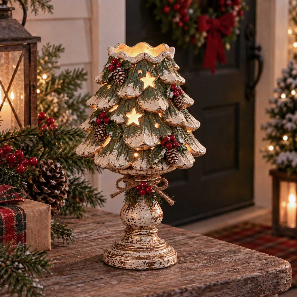 🎄 Christmas Heirloom Glow Candle Holder Collection