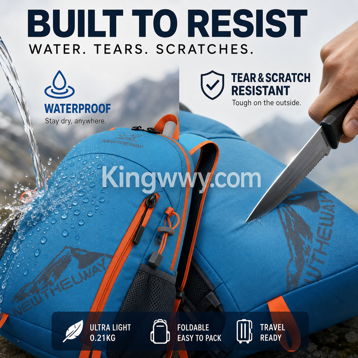 Foldable Waterproof Camping Backpack