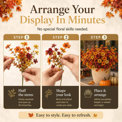 🍂 Fall Porch Faux Flower Bundles