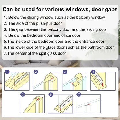 🚪 16.4Ft Adhesive Weather Stripping – Door & Window Draft Seal