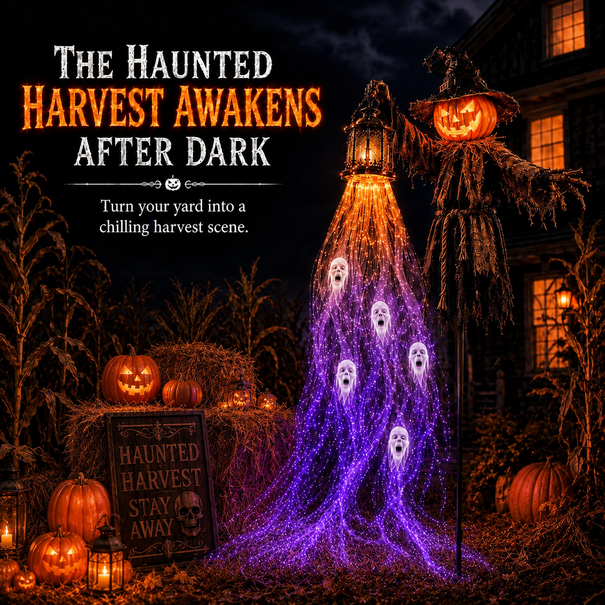 🔥 Today Only: 53% OFF 🎁Animated Halloween Headless Horseman Garden Light 💀