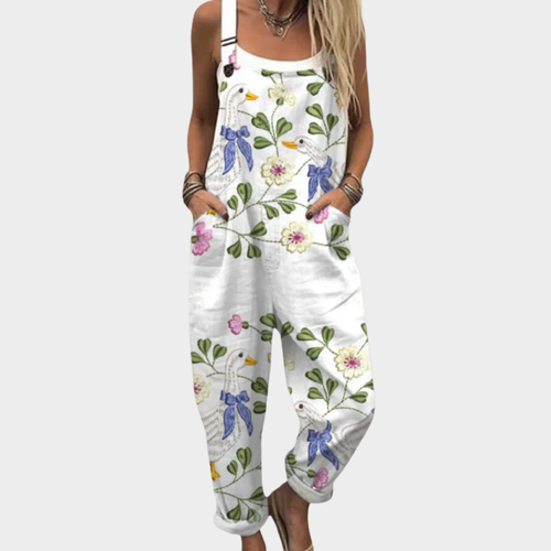 Comfortable Printed Overall