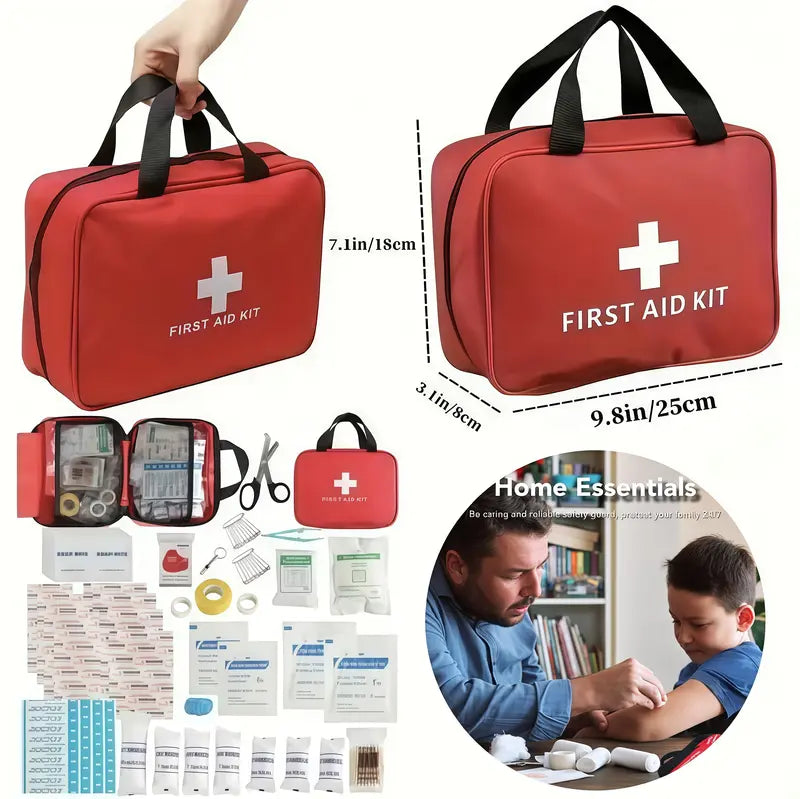 🚨First Aid Kit – High-quality, waterproof, and portable trauma first aid kit, suitable for various emergency situations