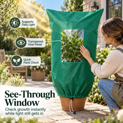 🌿Winter Plant Frost Cover with Zipper & Observation Window