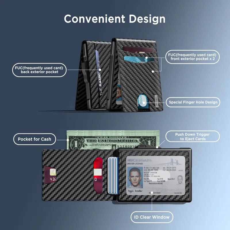 Minimalist Wallet - Pop-Up Card Design For Faster Everyday Carry