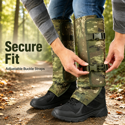 🌎Ends Today: 70% OFF!🔥Unisex Adjustable Outdoor Snake-Resistant Leg Gaiters, Abrasion-Resistant Durable Fabric Protective Gear for Hunting, Hiking