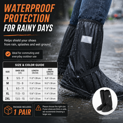 ✈️Last Day 50% OFF✨🌧️ Reusable Waterproof Boot Covers for Rain, Mud & Snow