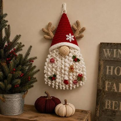 🧶 DIY Seasonal 3D Crochet Door Hanger Kit Collection | Coordinated Yarn, Filling, Accessories & Step-by-Step Instructions Included 💕