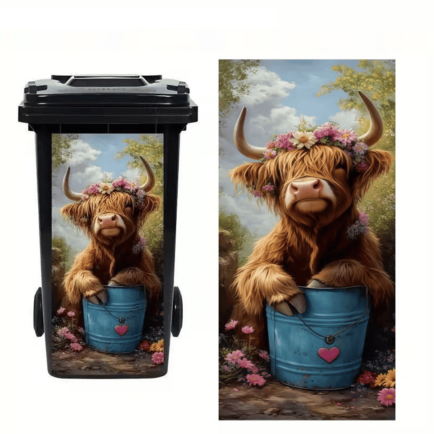 🌎Ends Today: 70% OFF!🔥Creative Trash Can Sticker with Colourful Cartoon✨