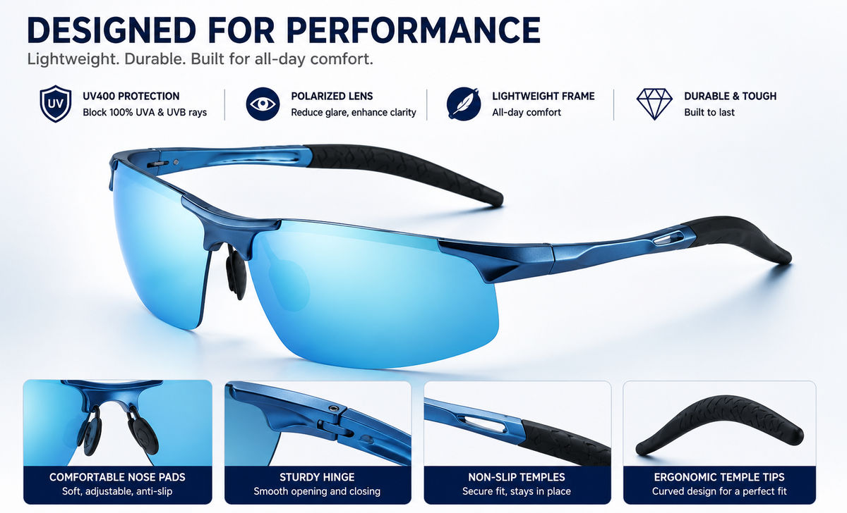 🏅100K+ Sold ✨New-Photochromic Sunglasses with Anti-glare Polarized Lens