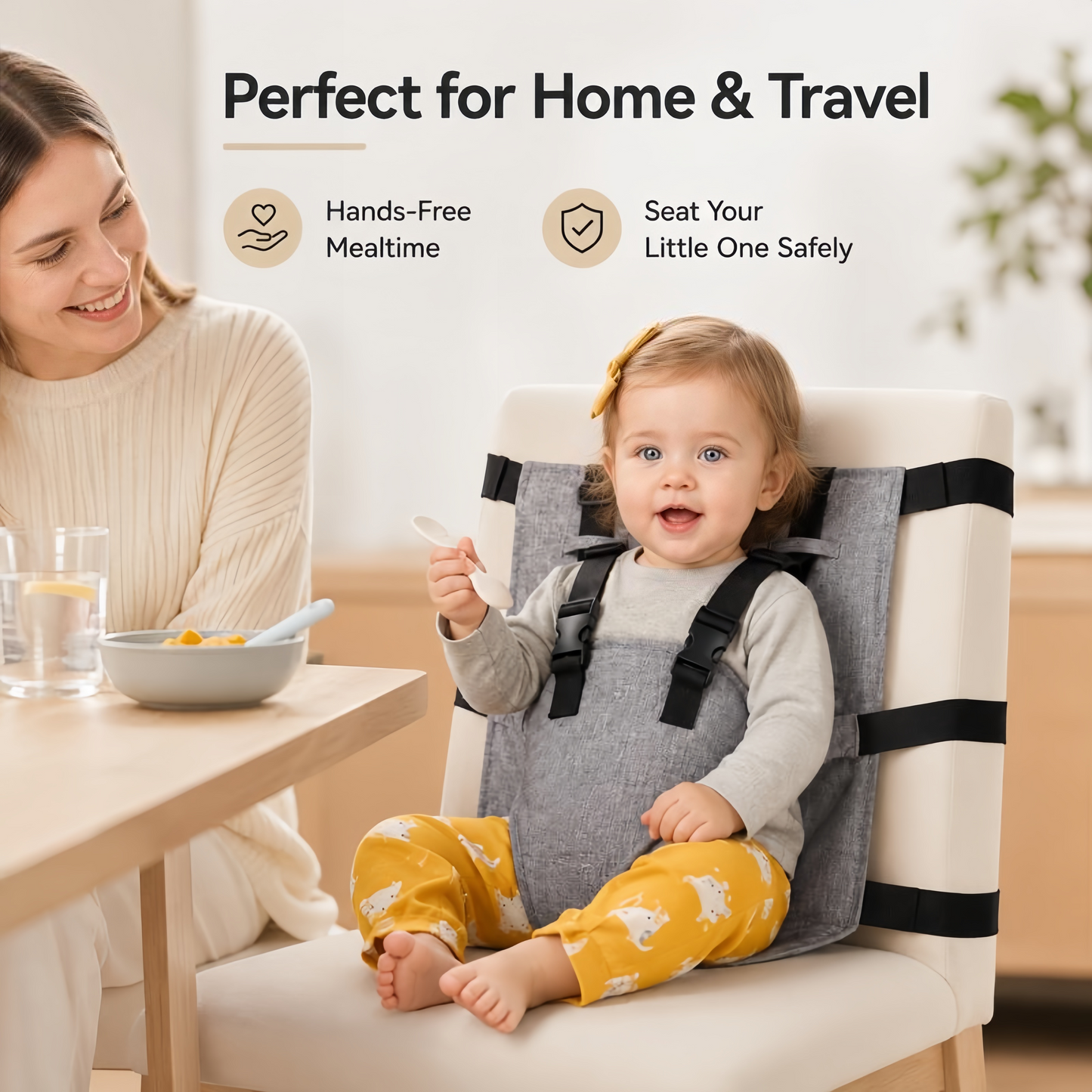 👶 Turn Almost Any Dining Chair Into a Baby Seat –🍽️ Portable Travel Harness