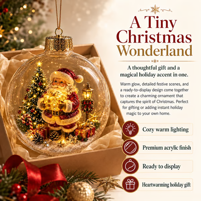 🌎Ends Today: 70% OFF!🔥🎄Glowing Christmas Diorama Ornament