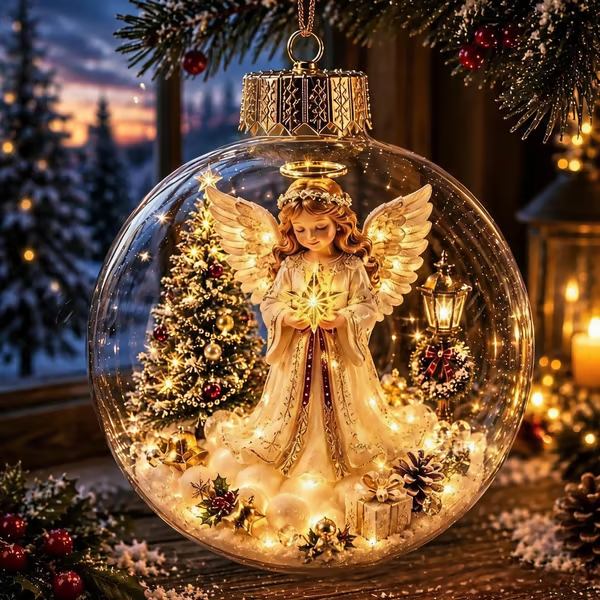 🌎Ends Today: 70% OFF!🔥🎄Glowing Christmas Diorama Ornament