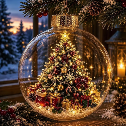 🌎Ends Today: 70% OFF!🔥🎄Glowing Christmas Diorama Ornament