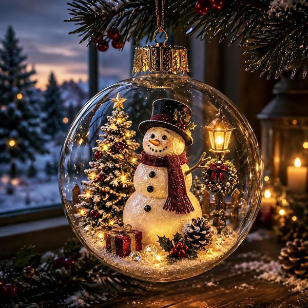 🌎Ends Today: 70% OFF!🔥🎄Glowing Christmas Diorama Ornament