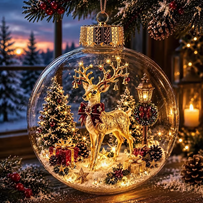 🌎Ends Today: 70% OFF!🔥🎄Glowing Christmas Diorama Ornament