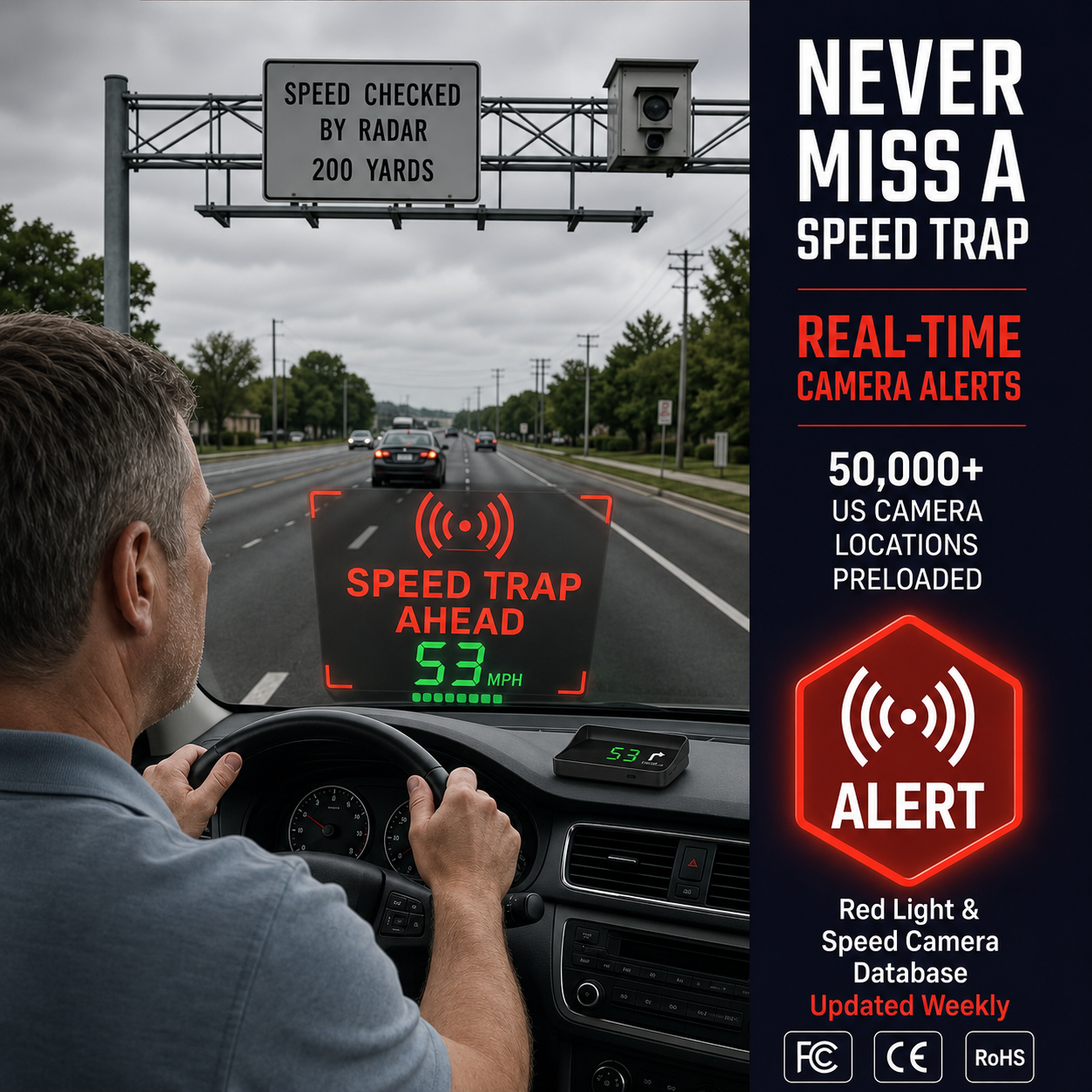 🏅Best Seller 🚗Head-Up Display (HUD) Car GPS Digital Speedometer