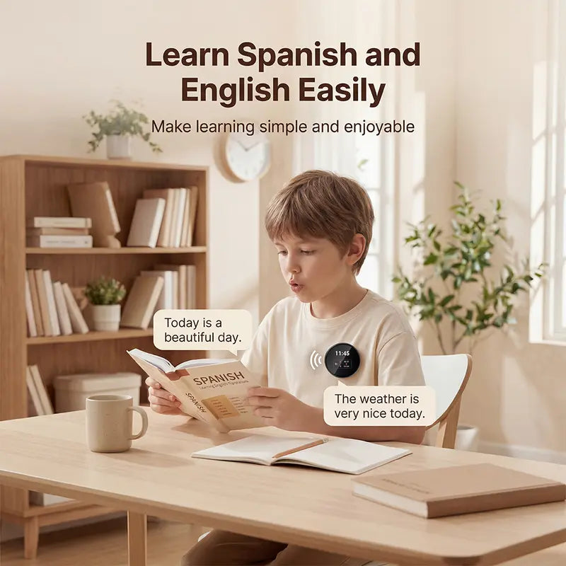🌍 Pocket AI Language Translator | 165 Online Languages 🗣️ Two-Way Voice & Touch Control