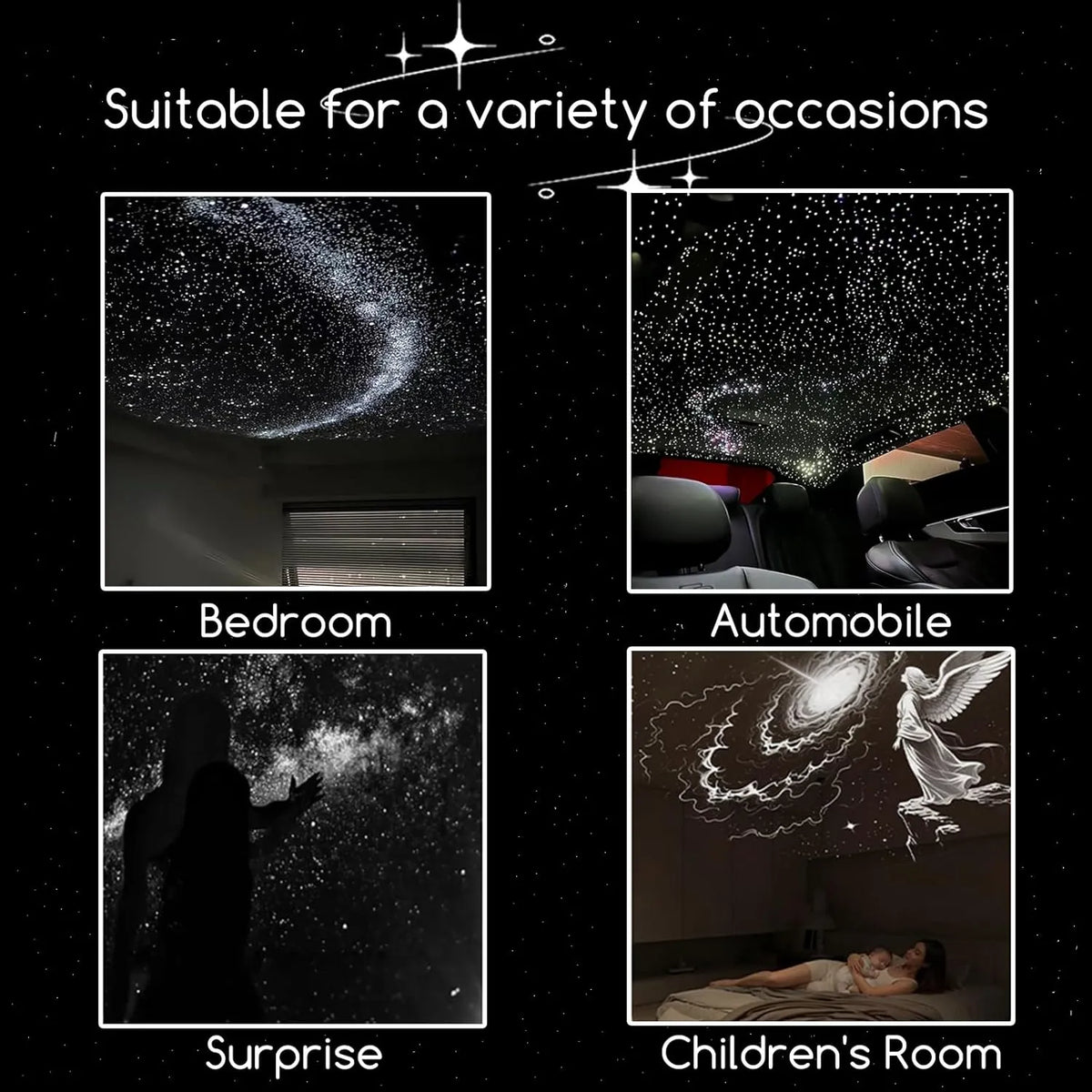 Galaxy Projector Night Light With Projection Discs