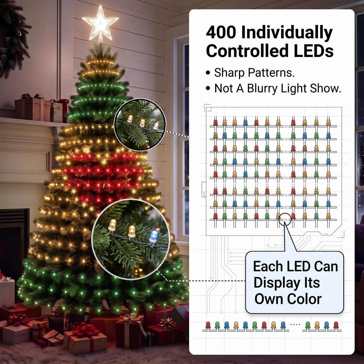 ✨Last Day 50% OFF✨Smart Christmas Tree Lights — Change Your Tree From Your Phone