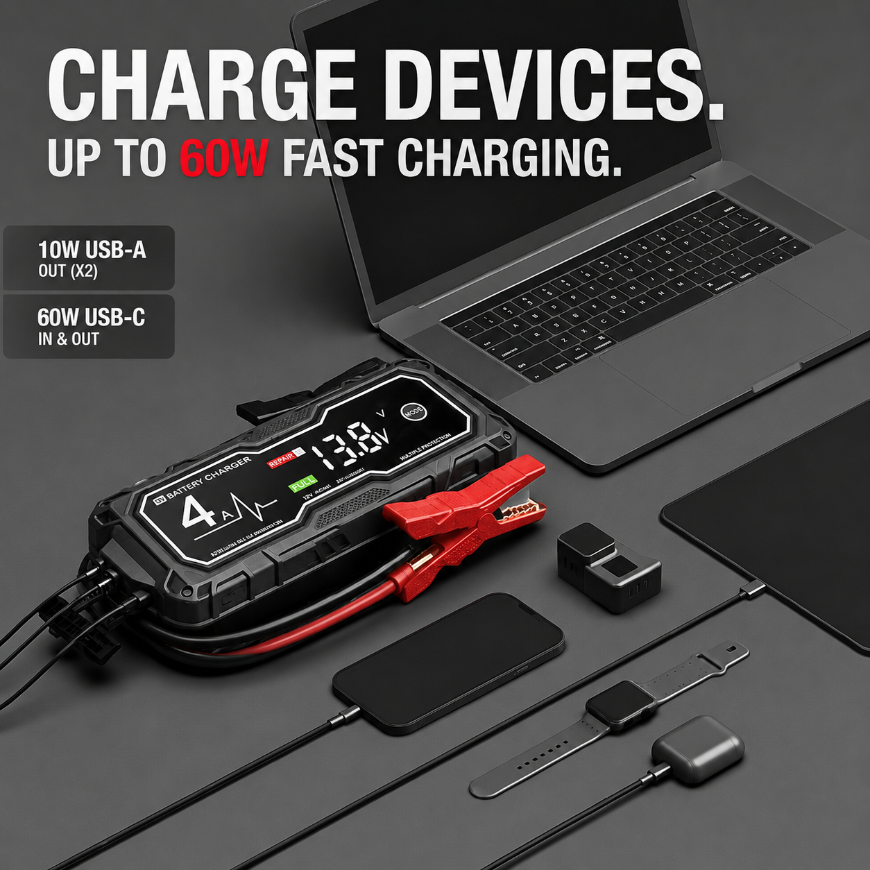 🔥🔥Power When You Need It Most—Starts Up to 10.0L Gas & 8.0L Diesel Engines⚡