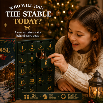 🏅Best Seller🐴 Christmas Horse Advent Calendar--24 Days of Horse Friends & Holiday Memories 🎄